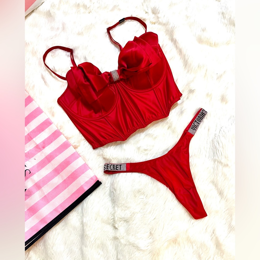 Victorias Secret Rhinestone corset set